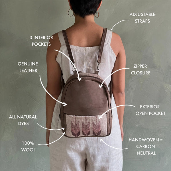 Raiz Mini Leather Backpack  MZ   
