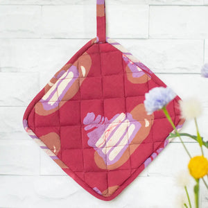 Organic Batik Pot Holder Saraha Mustard Global Mamas Cakes Melon