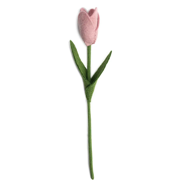 Felt Dutch Tulip Flower Global Goods Partners Blush