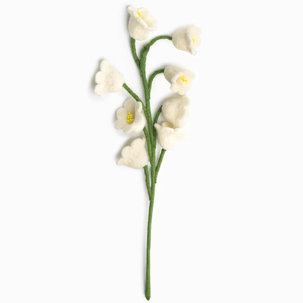 Felt Lily of the Valley Global Goods Partners White