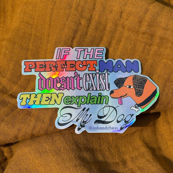 Perfect Man Sticker Ash and Chess