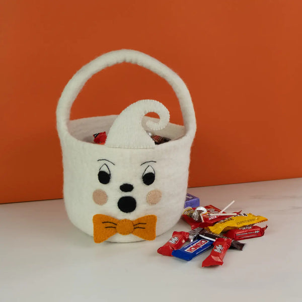 Felt Halloween Bucket Global Goods Partners Ghost