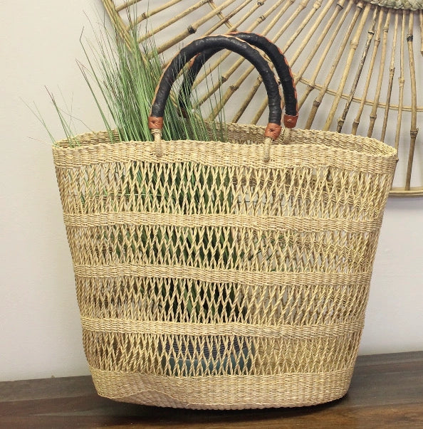 Lace Shopping Tote Basket gitzell