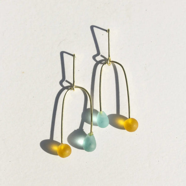 Sea Glass Mobile Earrings Rover & Kin Sunshine Day