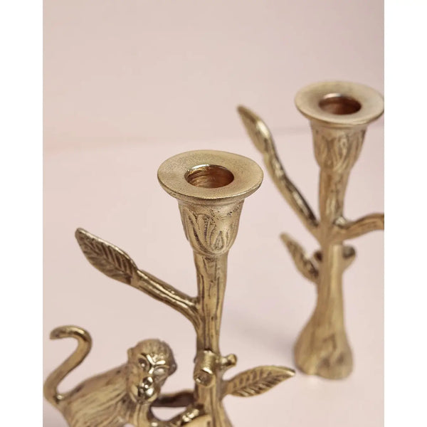 Jungle Friends Candle Holder Set Casa Amarosa Monkey