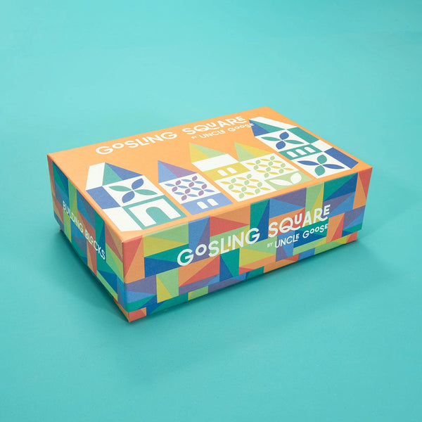 Gosling Square Wooden Block Village Regular Uncle Goose   