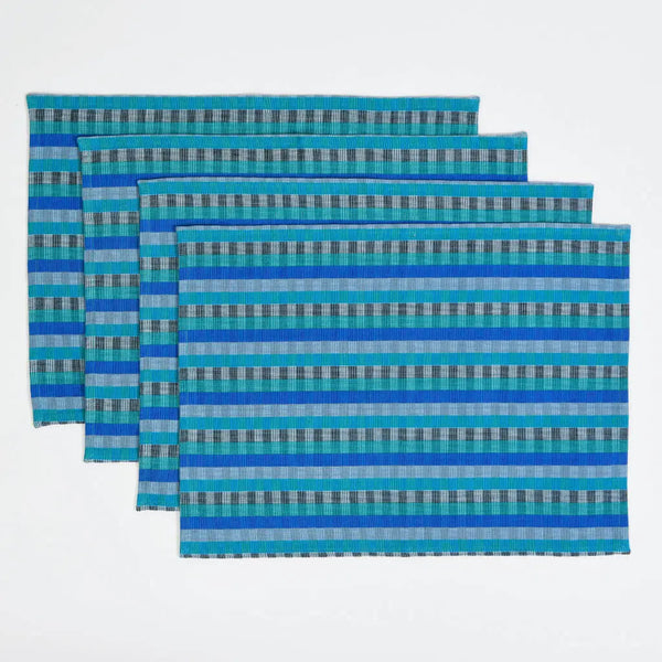Cuaditros Placemats - Set of 4 Mayamam Blue Moon