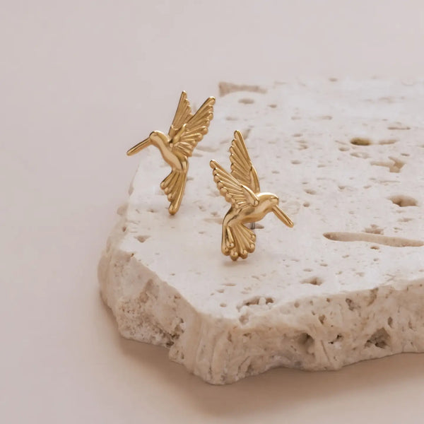 Gold Hummingbird Earring Earring Mayana