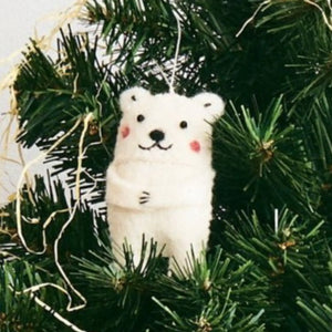 Arctic Polar Bear Ornament Global Goods Partners