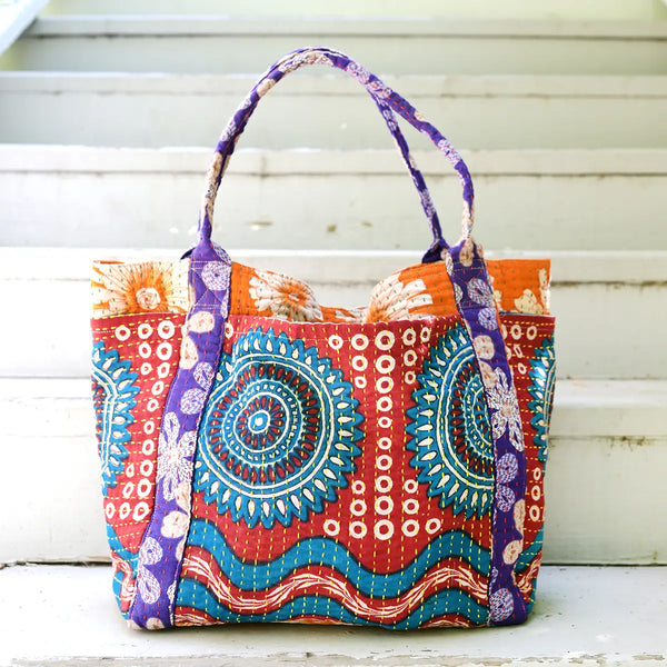 Kantha Carryall Tote Regular WorldFinds   