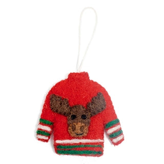 Cozy Winter Ornaments  Global Goods Partners Red Sweater  
