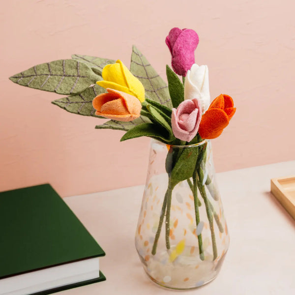 Felt Dutch Tulip Flower Global Goods Partners