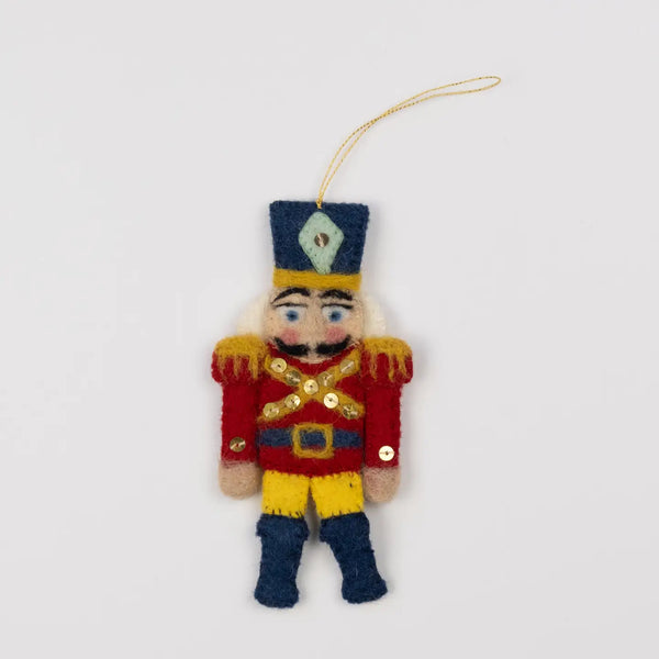 Felt Nutcracker Ornament Global Goods Partners