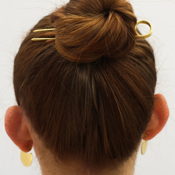 Raw Brass Loop Hair Pin Rover & Kin