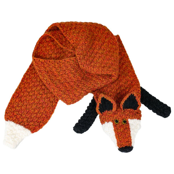 Animal Scarf alpaca blend scarf Andes Gifts Fox