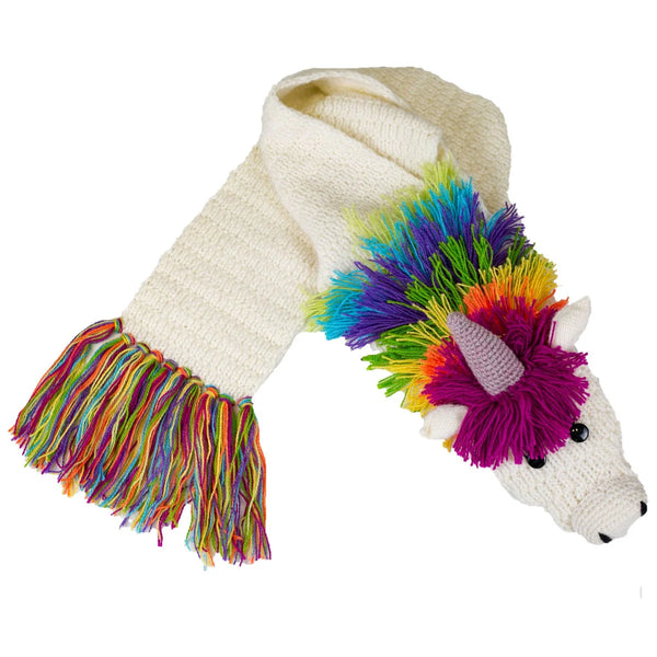 Animal Scarf alpaca blend scarf Andes Gifts Unicorn