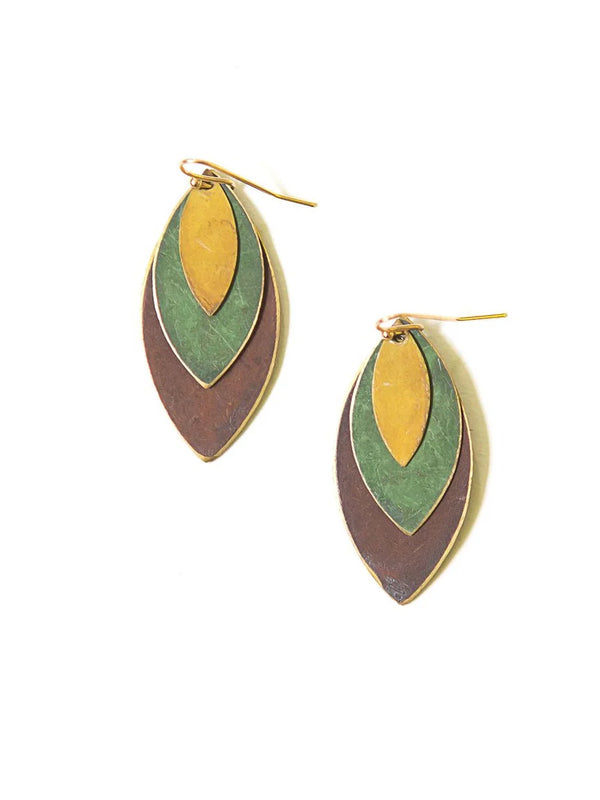 Leaf Tone Earring Fair Anita