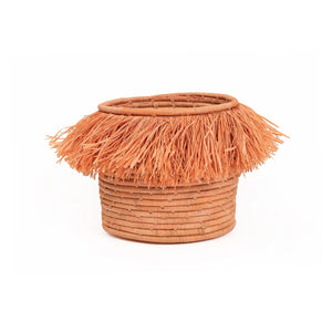 Peach Fringed Catch All Regular Kazi   