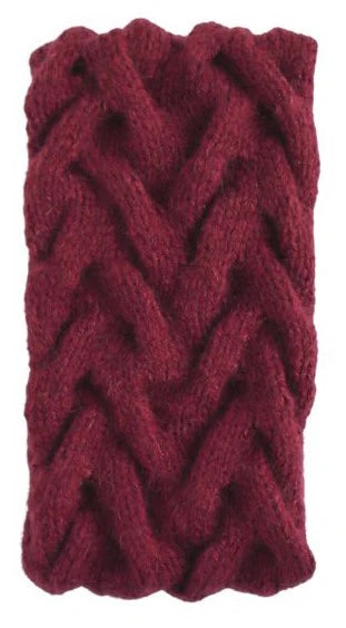 Cable Ear Warmer Andes Gifts Berry