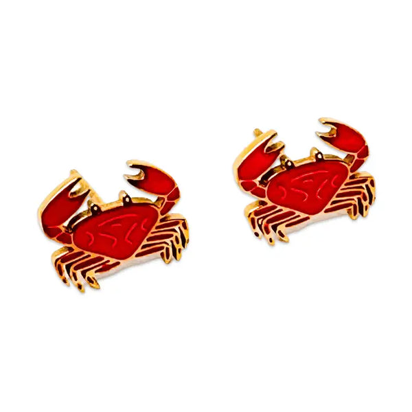 Crab Enamel Earring Jenny Lemons