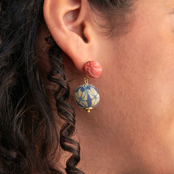 Kantha Betty Dangle Earrings