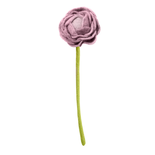 Felt Peony Flower Yellow Global Goods Partners Blush  
