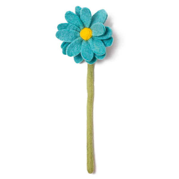Felt Daisy Flower Light Blue Global Goods Partners Light Blue  