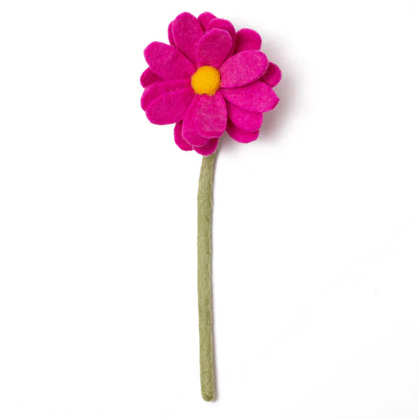 Felt Daisy Flower Light Blue Global Goods Partners Pink  