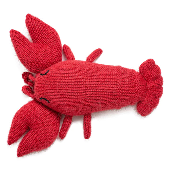 Knit Alpaca Lobster Toy