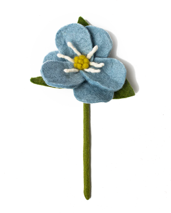 Felt Hepatica Flower