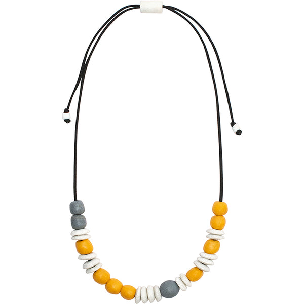Makola Recycled Glass Bead Necklace
