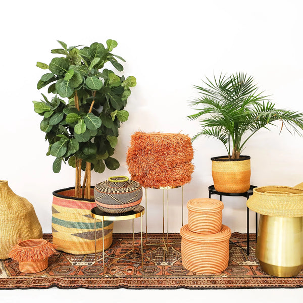 Peach Fringed Catch All Regular Kazi   