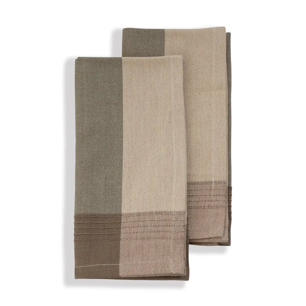 Raised Weave Napkin Set Sustainable Threads Moonstone