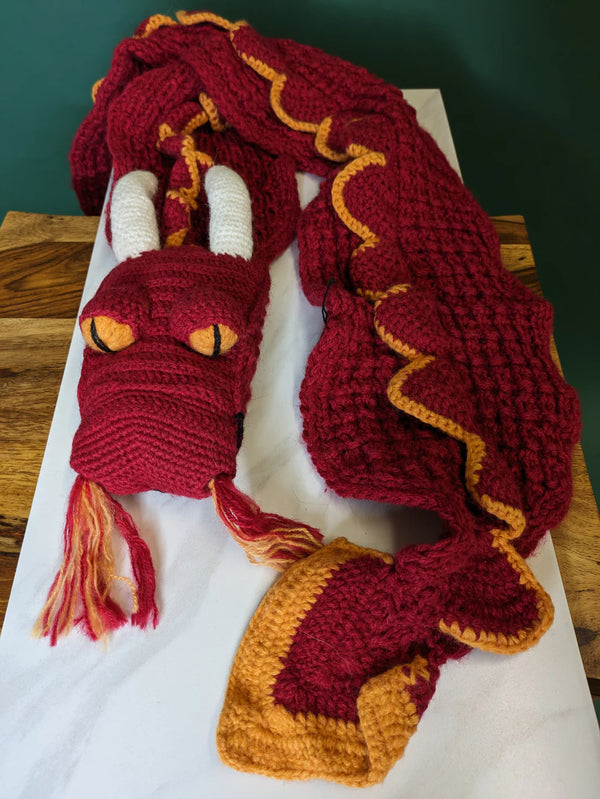 Animal Scarf alpaca blend scarf Andes Gifts Dragon
