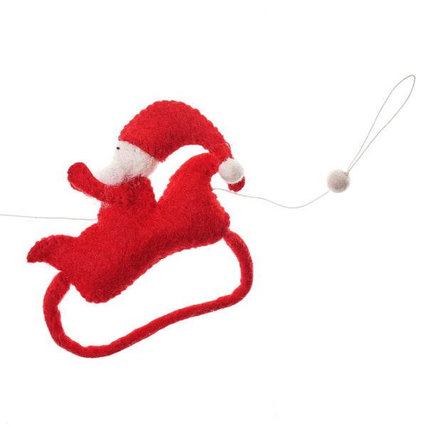 Santa And Reindeer Garland