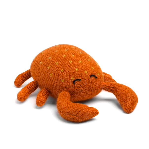 Knit Alpaca Crab Toy