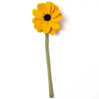 Felt Daisy Flower Light Blue Global Goods Partners Yellow  
