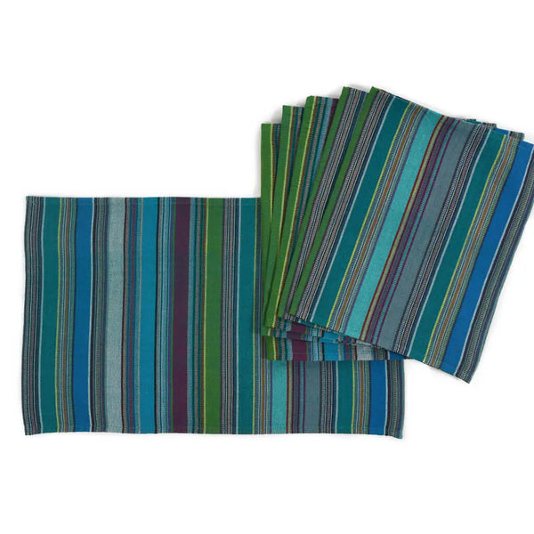 Mayamam Stripes Placemat - Set of 4 Mayamam Quetzal Jade