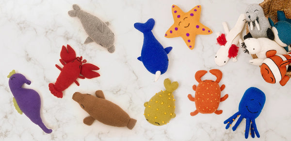 Knit Alpaca Starfish Toy