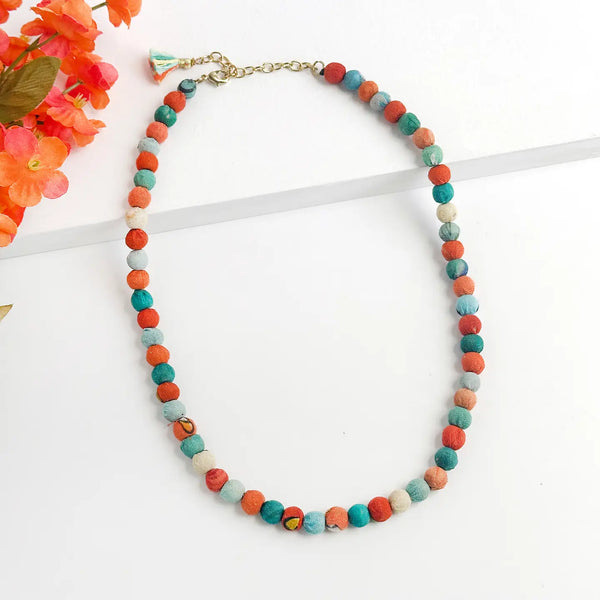 Kantha Capri Classic Necklace WorldFinds