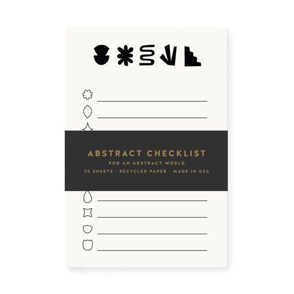 Abatract Checklist Notepad Worthwhile Paper