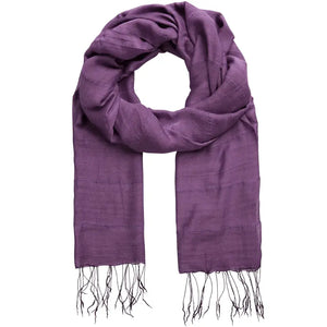 Silk/Linen Scarf Marquet Acai