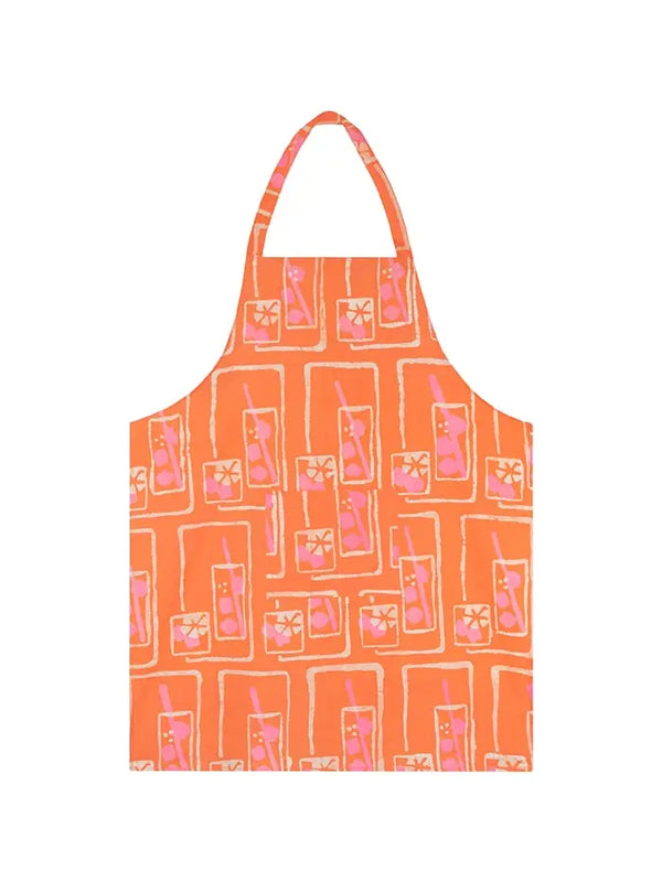Reversible Apron Global Mamas Mocktails Orange