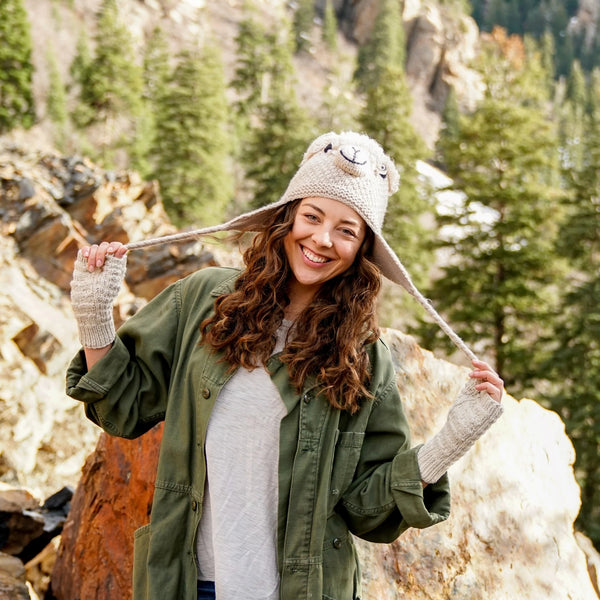 Adult Animal Hat alpaca blend Andes Gifts Alpaca
