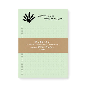 Alive Notepad Worthwhile Paper