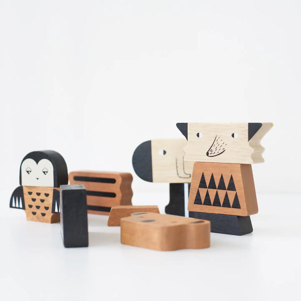 Animal Tower Stacking Toy Wee Gallery
