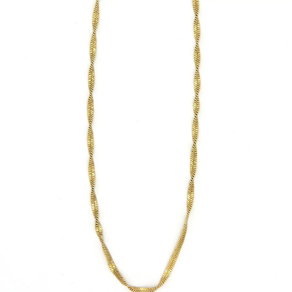 Twisted Snake Chain necklace Fair Anita Gold