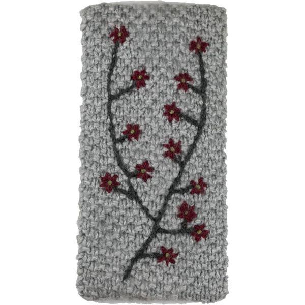 Embroidered Ear Warmer Andes Gifts Grey