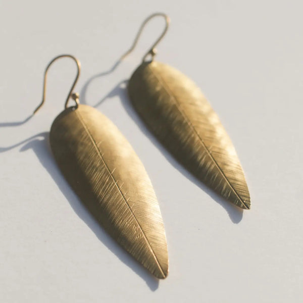 Laurel Leaf Earrings  Rover & Kin   