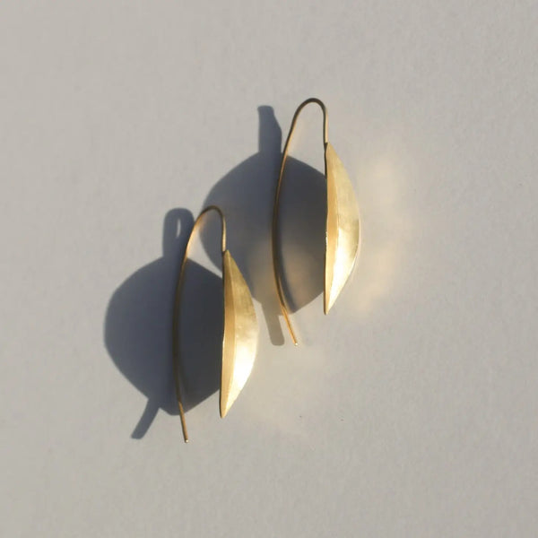Willow Leaf Threader Earrings  Rover & Kin   